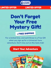 Email Inspiration from Universal Yums