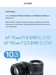 Email Inspiration from Viltrox Store