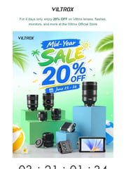 Email Inspiration from Viltrox Store
