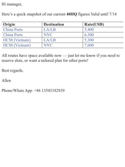 Email Inspiration from Allen