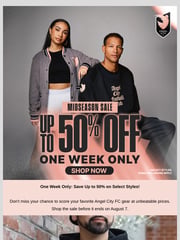 Email Inspiration from Angel City Store