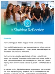 Email Inspiration from Ariel Zwang, JDC