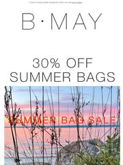 Email Inspiration from B.MAY Bags