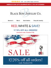 Email Inspiration from Black Bow Jewelry Co.