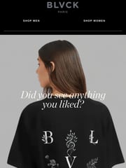 Email Inspiration from Blvck Paris