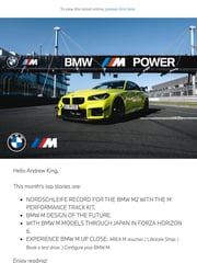 Email Inspiration from BMW M