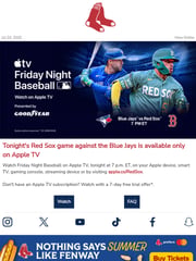 Email Inspiration from Boston Red Sox