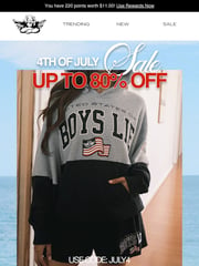 Email Inspiration from Boys Lie