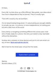Email Inspiration from Brandon from Bark