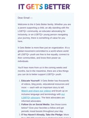 Email Inspiration from Brian, It Gets Better