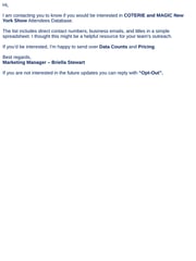 Email Inspiration from briella stewart