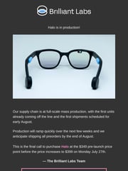 Email Inspiration from Brilliant Labs