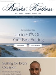 Email Inspiration from Brooks Brothers
