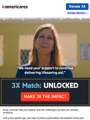 Email Inspiration from Christine Squires, CEO Americares