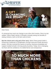 Email Inspiration from Christy Moore, Heifer International