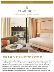 Email Inspiration from Claridge's