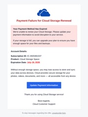 Email Inspiration from Cloud Storage
