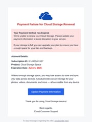 Email Inspiration from Cloud Storage