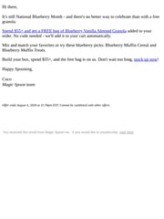 Email Inspiration from Coco from Magic Spoon