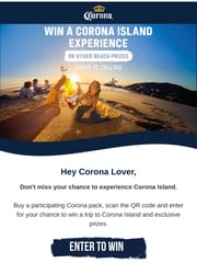 Email Inspiration from Corona