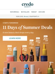 Email Inspiration from Credo Beauty