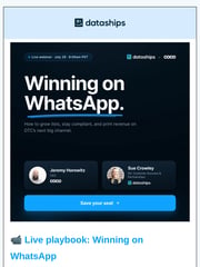 Email Inspiration from Dataships