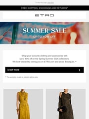 Email Inspiration from ETRO