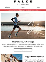 Email Inspiration from FALKE News