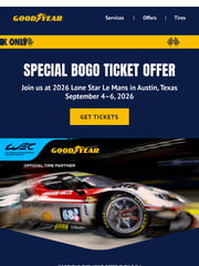Email Inspiration from Goodyear