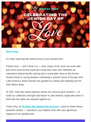 Email Inspiration from Heather Morgan, JDC