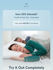 Email Inspiration from Helix Sleep