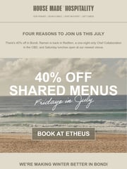 Email Inspiration from House Made Hospitality