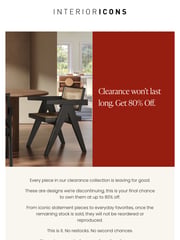 Email Inspiration from Interior Icons