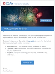 Email Inspiration from IQAir