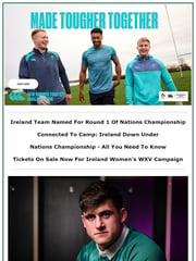 Email Inspiration from Irish Rugby