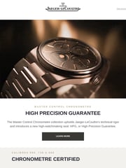 Email Inspiration from Jaeger-LeCoultre