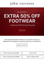 Email Inspiration from JV Outlet