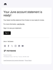 Email Inspiration from Kraken
