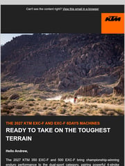 Email Inspiration from KTM
