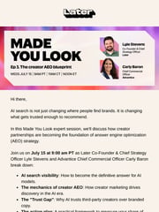 Email Inspiration from Later
