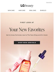Email Inspiration from LG beauty