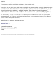 Email Inspiration from Lindsay Rothlisberger