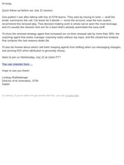 Email Inspiration from Lindsay Rothlisberger