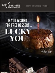 Email Inspiration from LongHorn Steakhouse