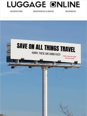 Email Inspiration from LUGGAGE ONLINE
