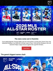 Email Inspiration from Major League Soccer