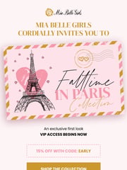 Email Inspiration from Mia Belle Girls