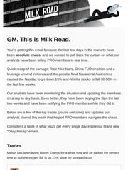 Email Inspiration from Milk Road PRO