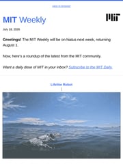 Email Inspiration from MIT Weekly from MIT News