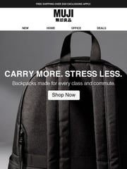 Email Inspiration from MUJI USA